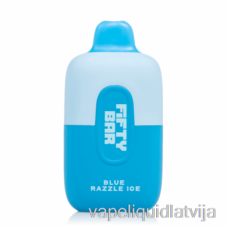 Fifty Bar 6500 Vienreizējās Lietošanas Blue Razzle Ice Vape šķidrums